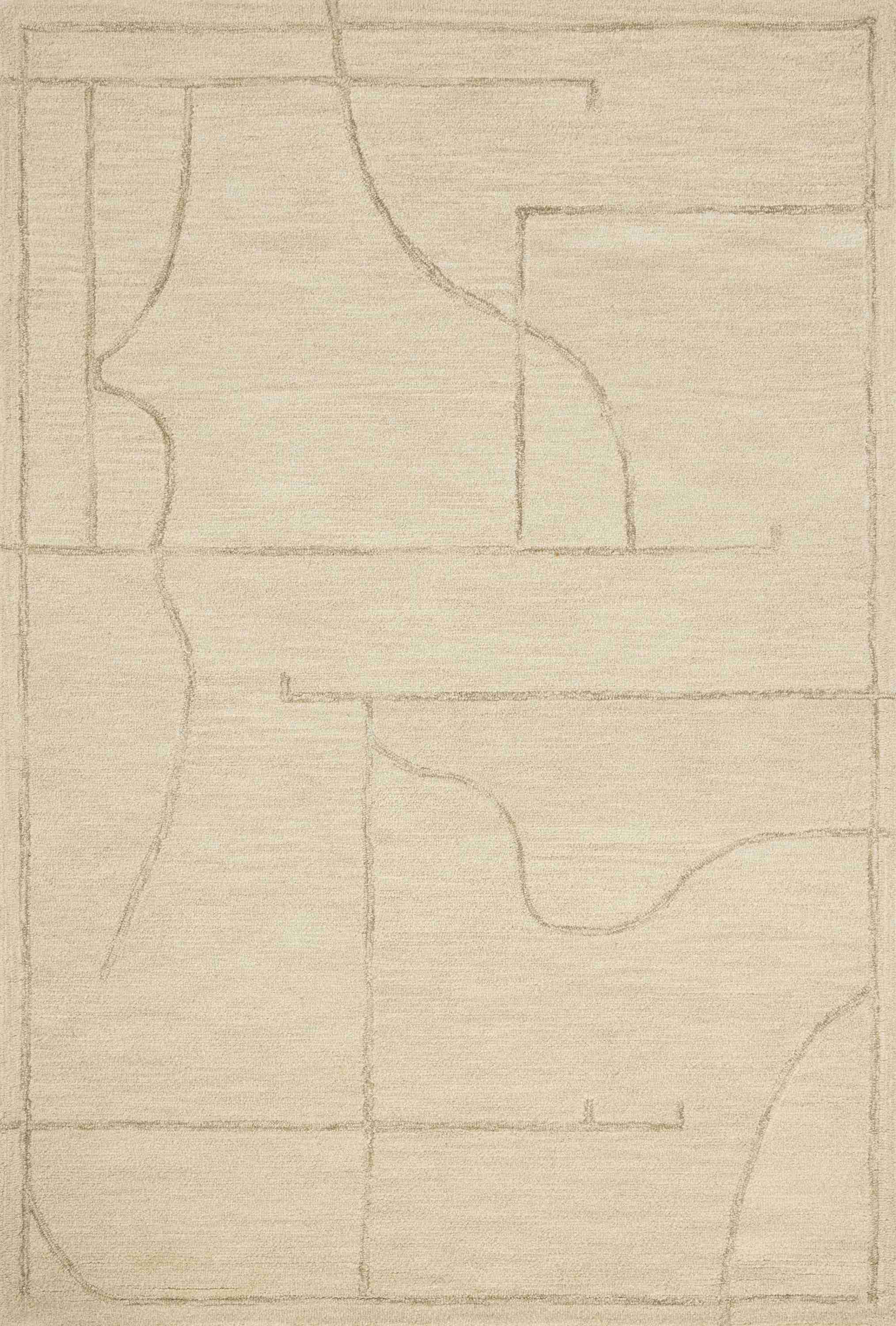 Jeremiah Brent x Loloi | Barrow Collection | Ivory / Taupe | BAR-05 - Image 1
