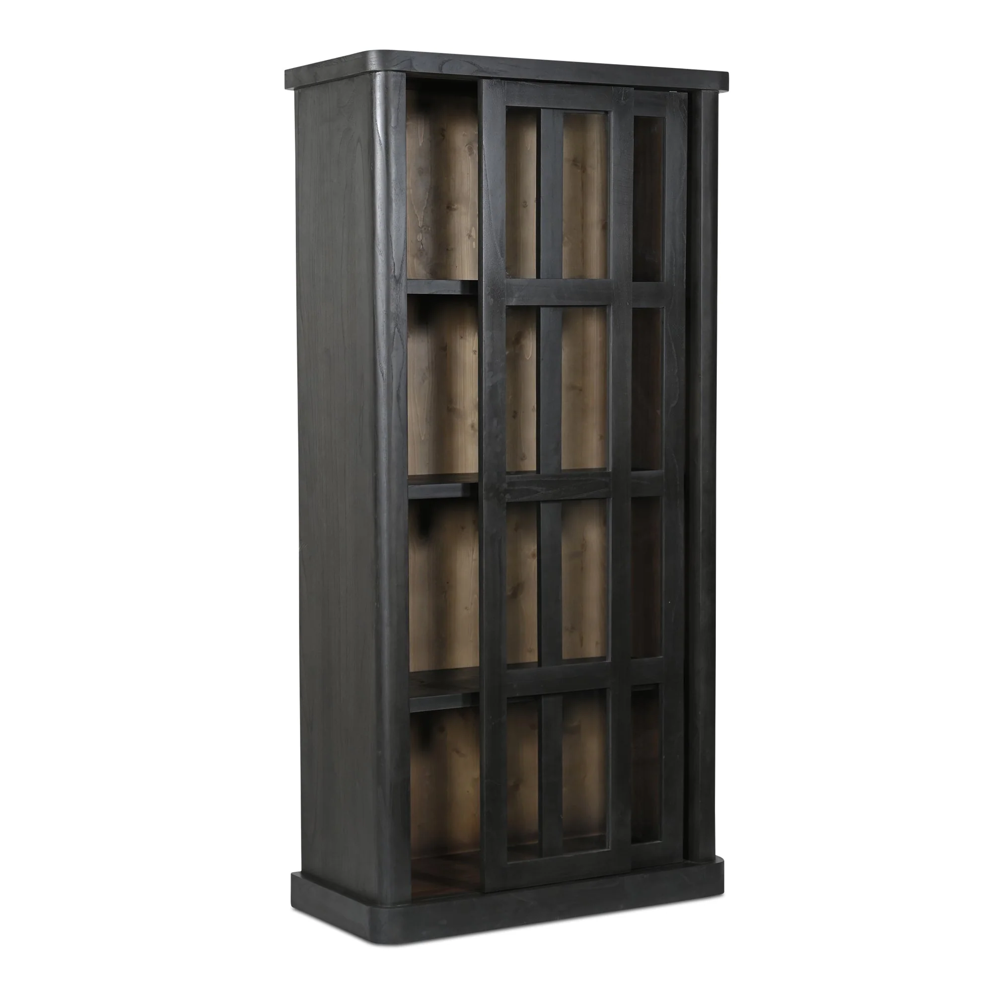 Mona Tall Cabinet Black - Image 2