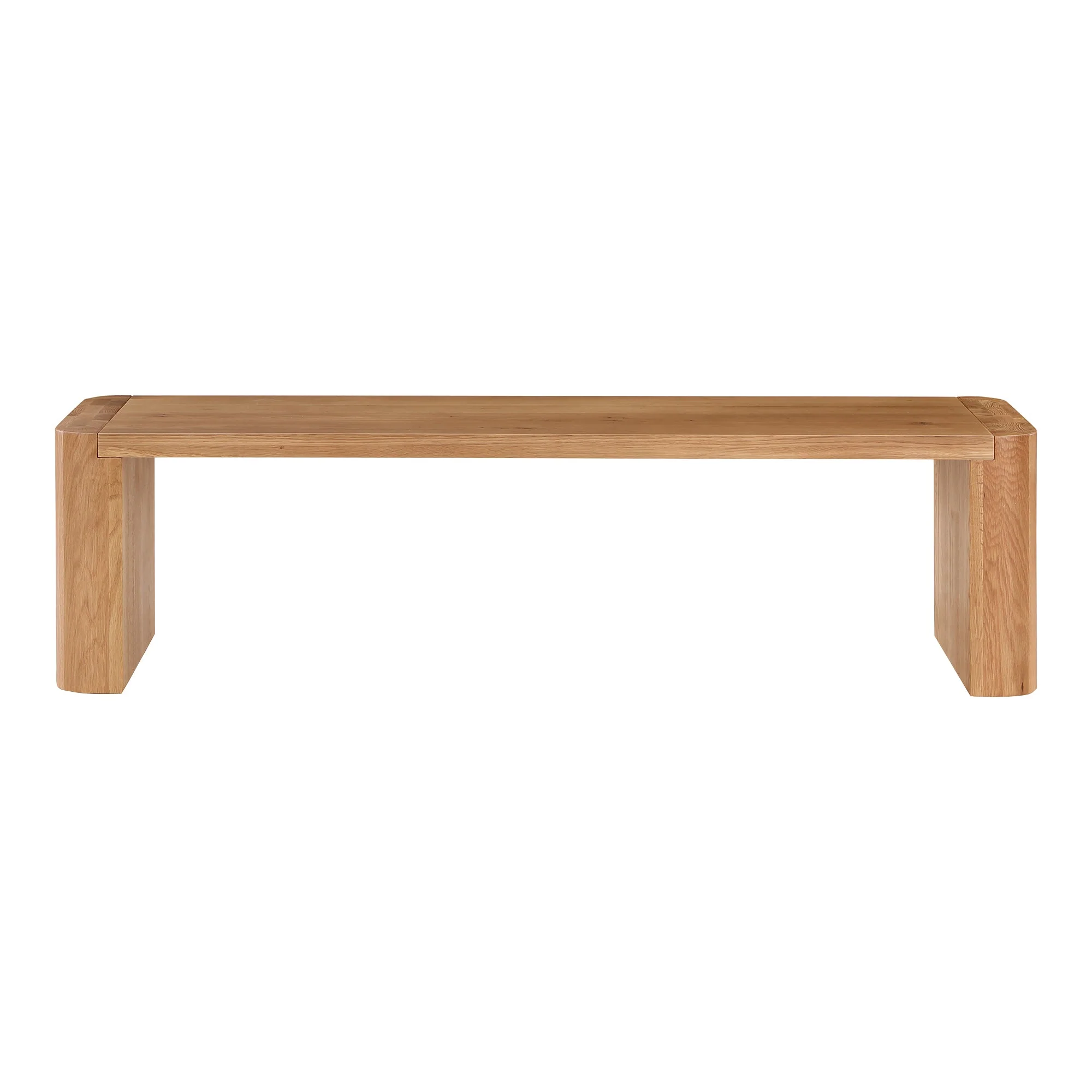 Post Small Dining Bench Natural - Image 1