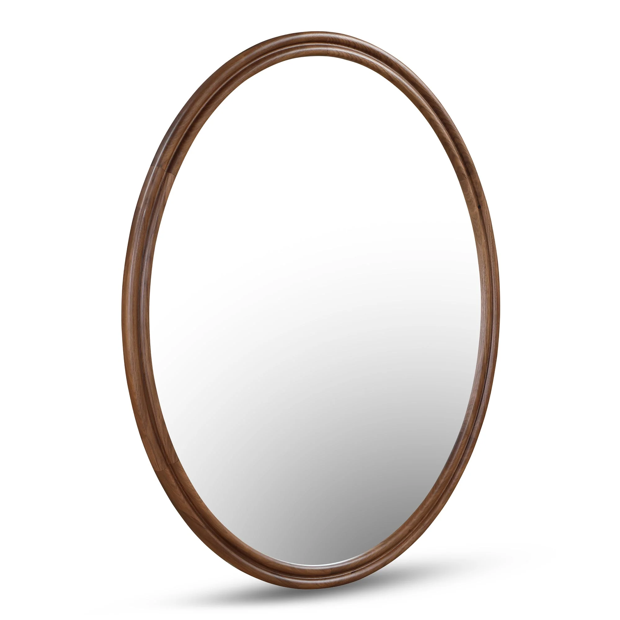 Alcott Oval Mirror Walnut - Image 2