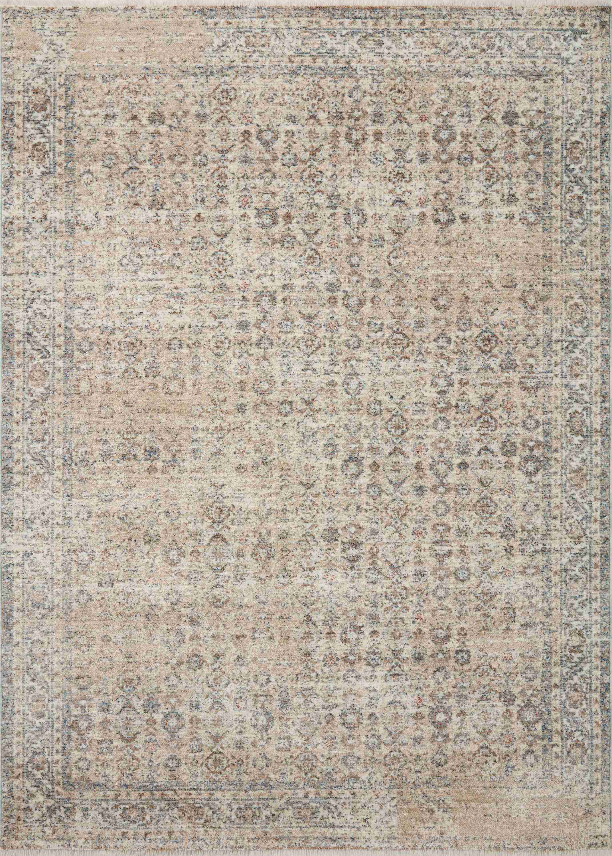 Angela Rose x Loloi | Blake Collection | Beige / Denim | BLA-04 - Image 1