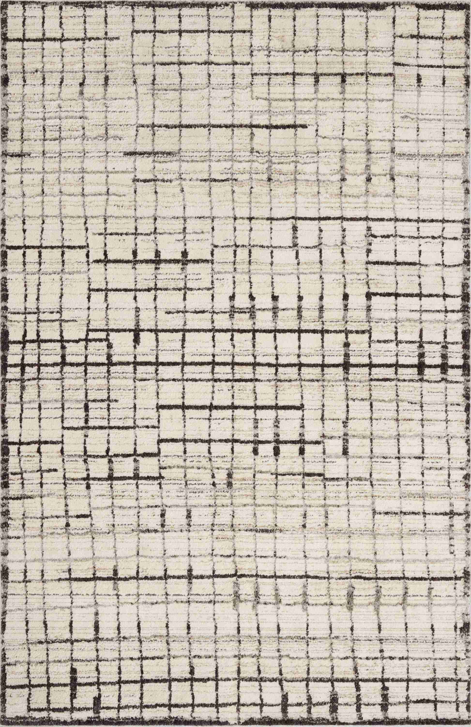 Jeremiah Brent x Loloi | Bleecker Collection | Ivory / Charcoal | BLE-01 - Image 1