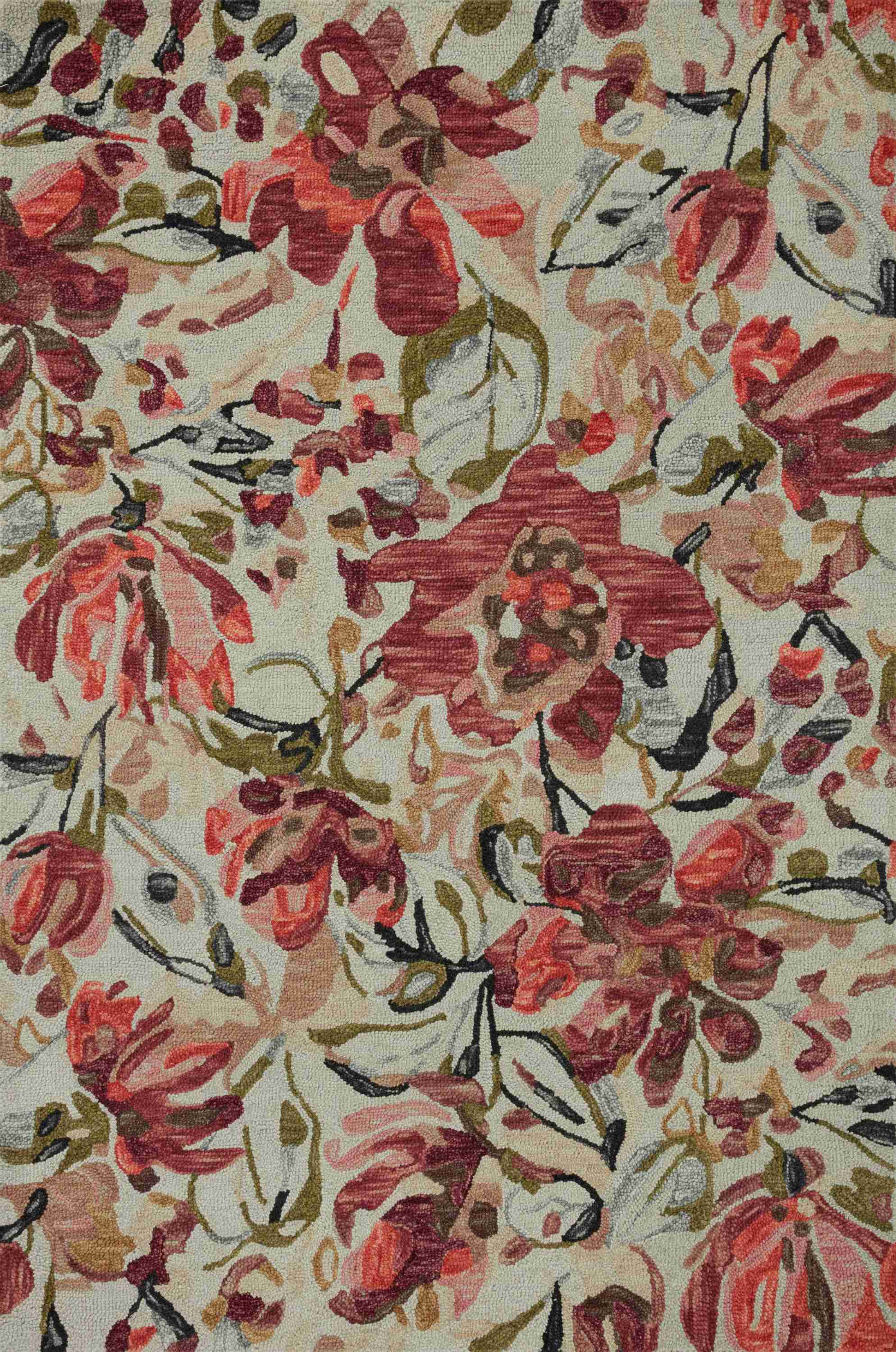 Loloi | Belladonna Collection | Ivory / Raspberry | BLM-01 - Image 1