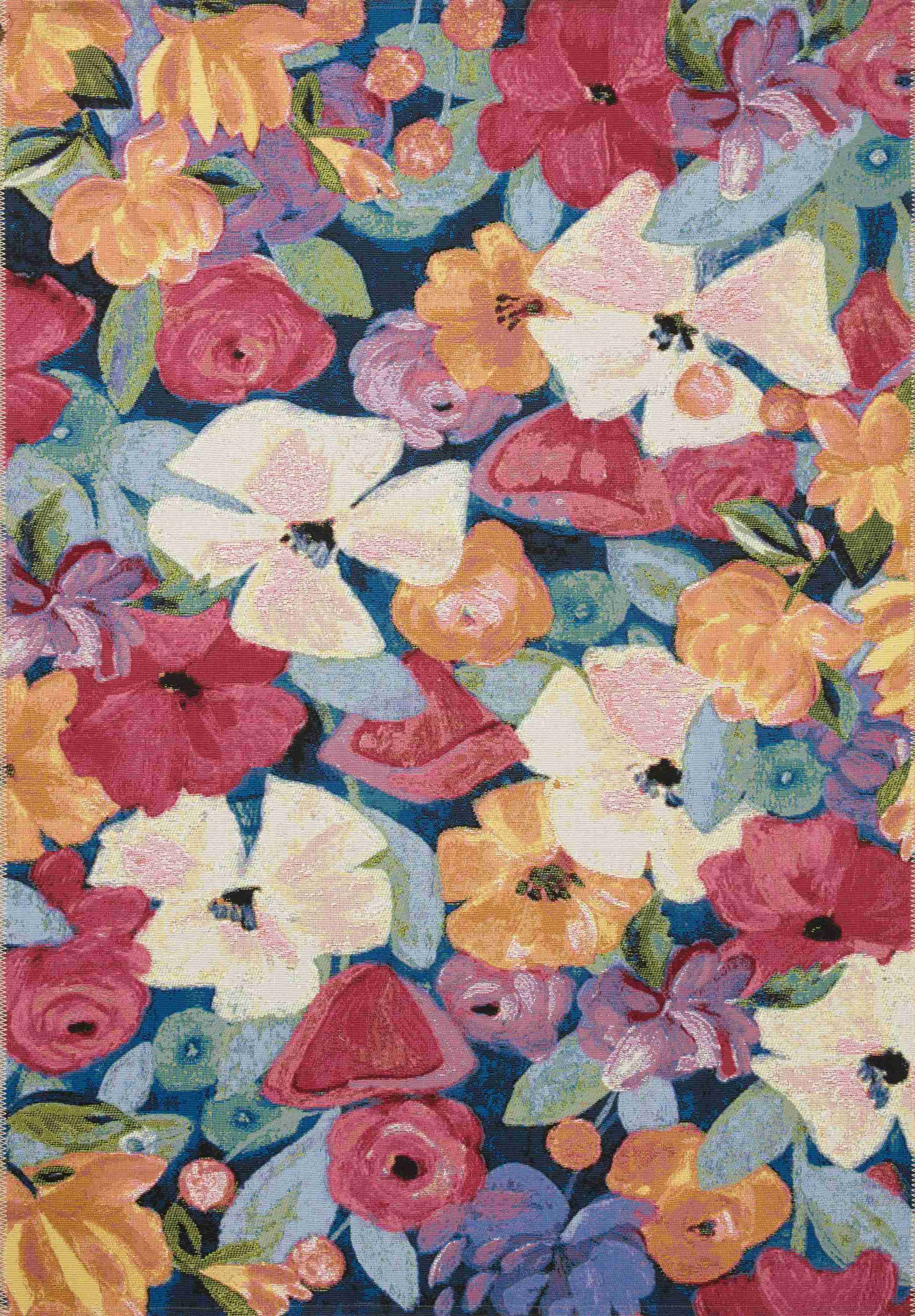 Loloi II | Botanical Collection | Navy / Multi | BOT-02 - Image 1