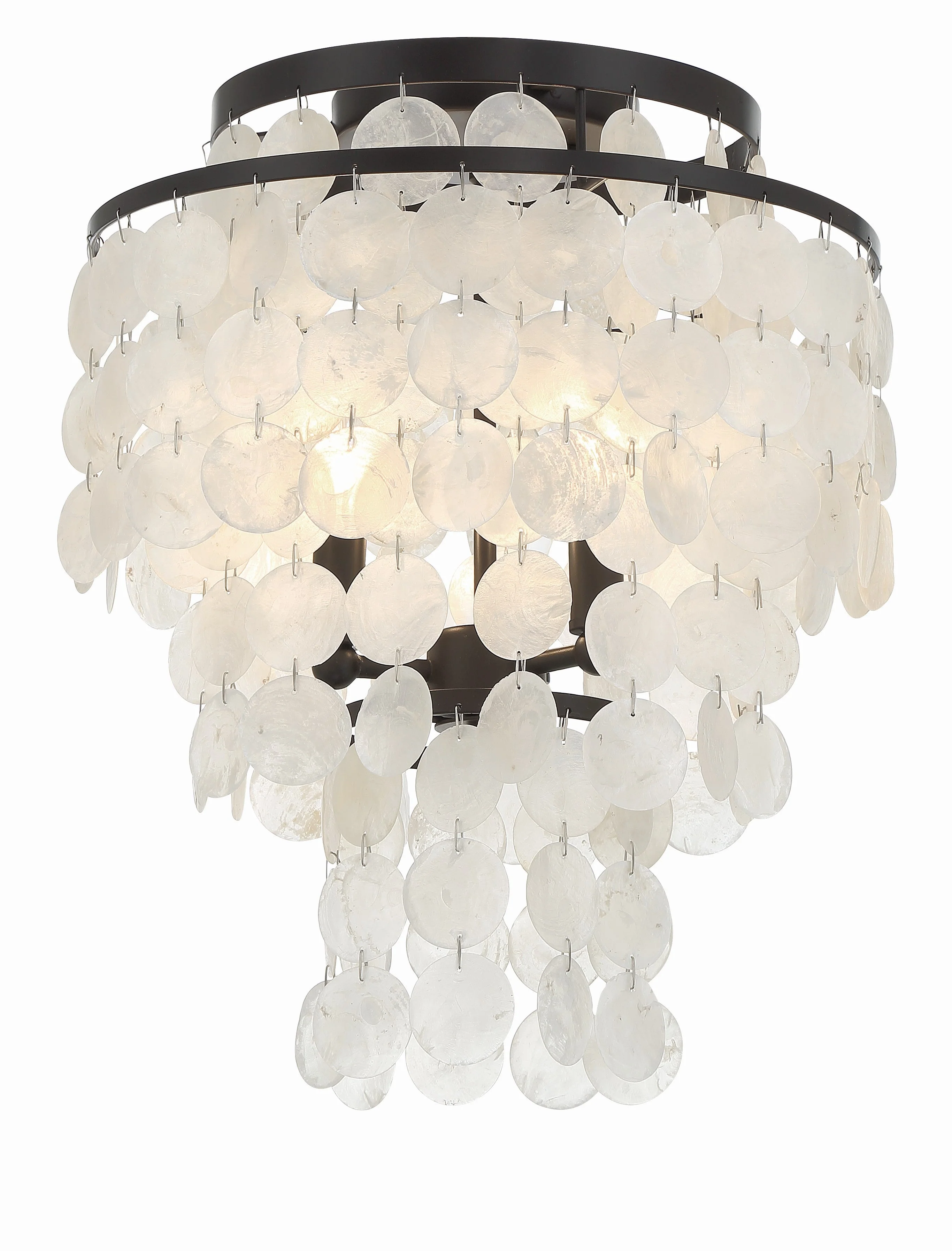 Brielle 13” Dark Bronze Flush Mount