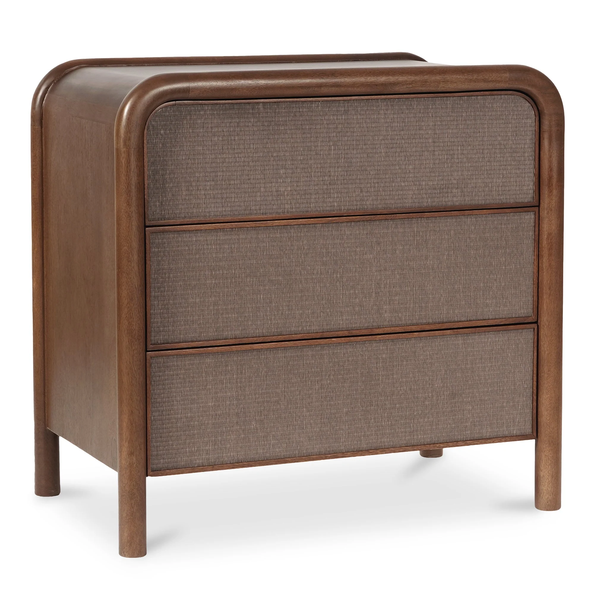 Rye 3 Drawer Nightstand Warm Brown - Image 3