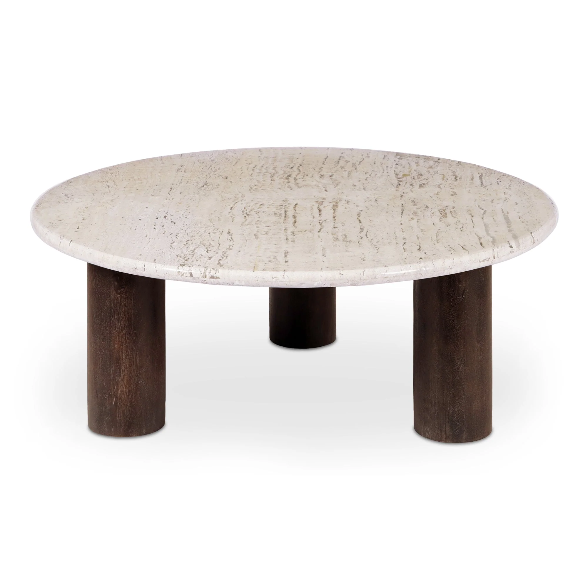 Landon Coffee Table Beige Travertine - Image 1