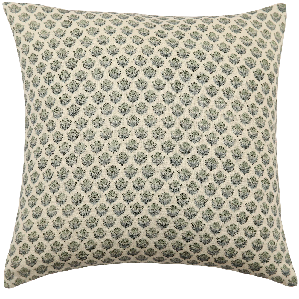 Bailey Azur on White Pillow
