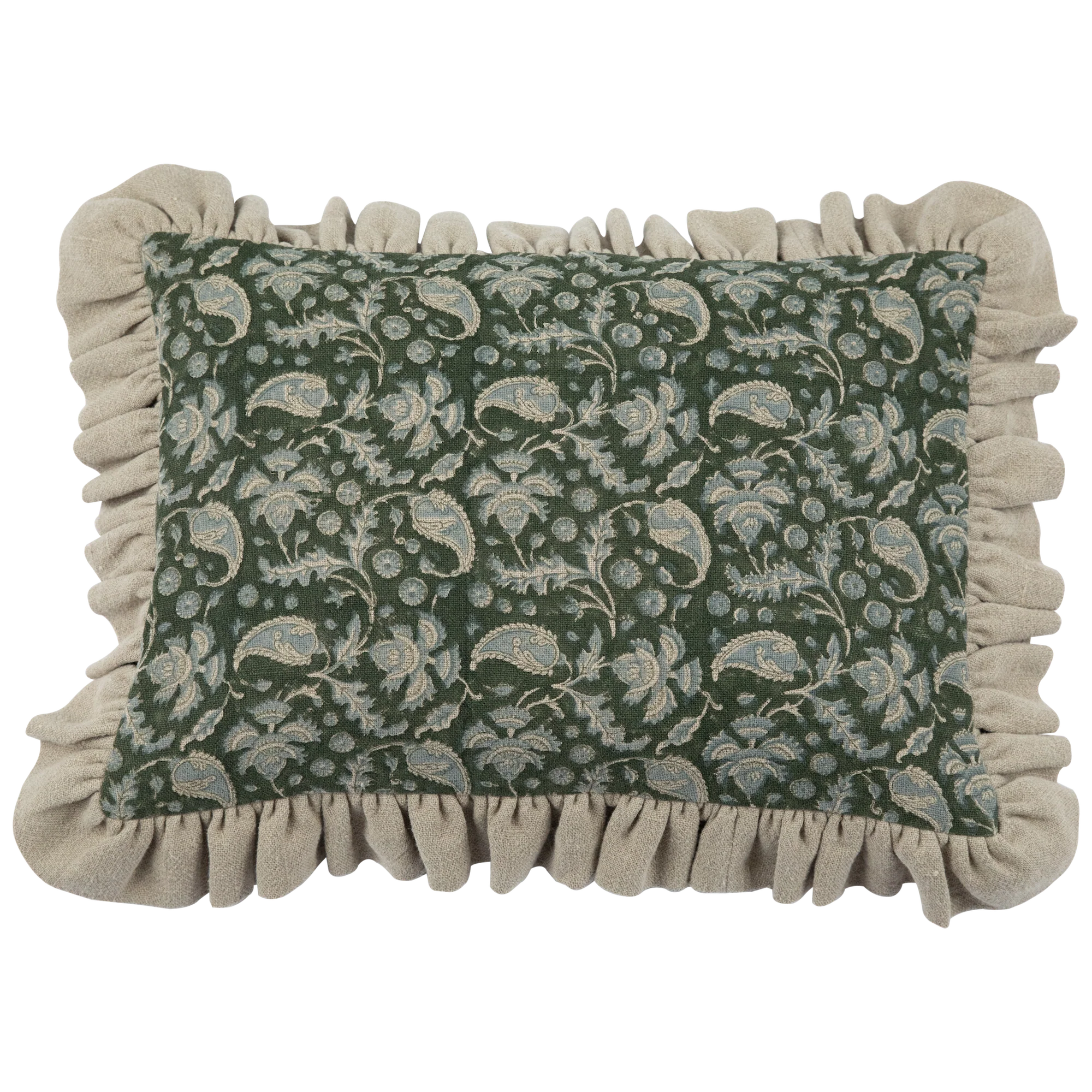 Bari Seaweed with Ruffle Pillow - Image 1