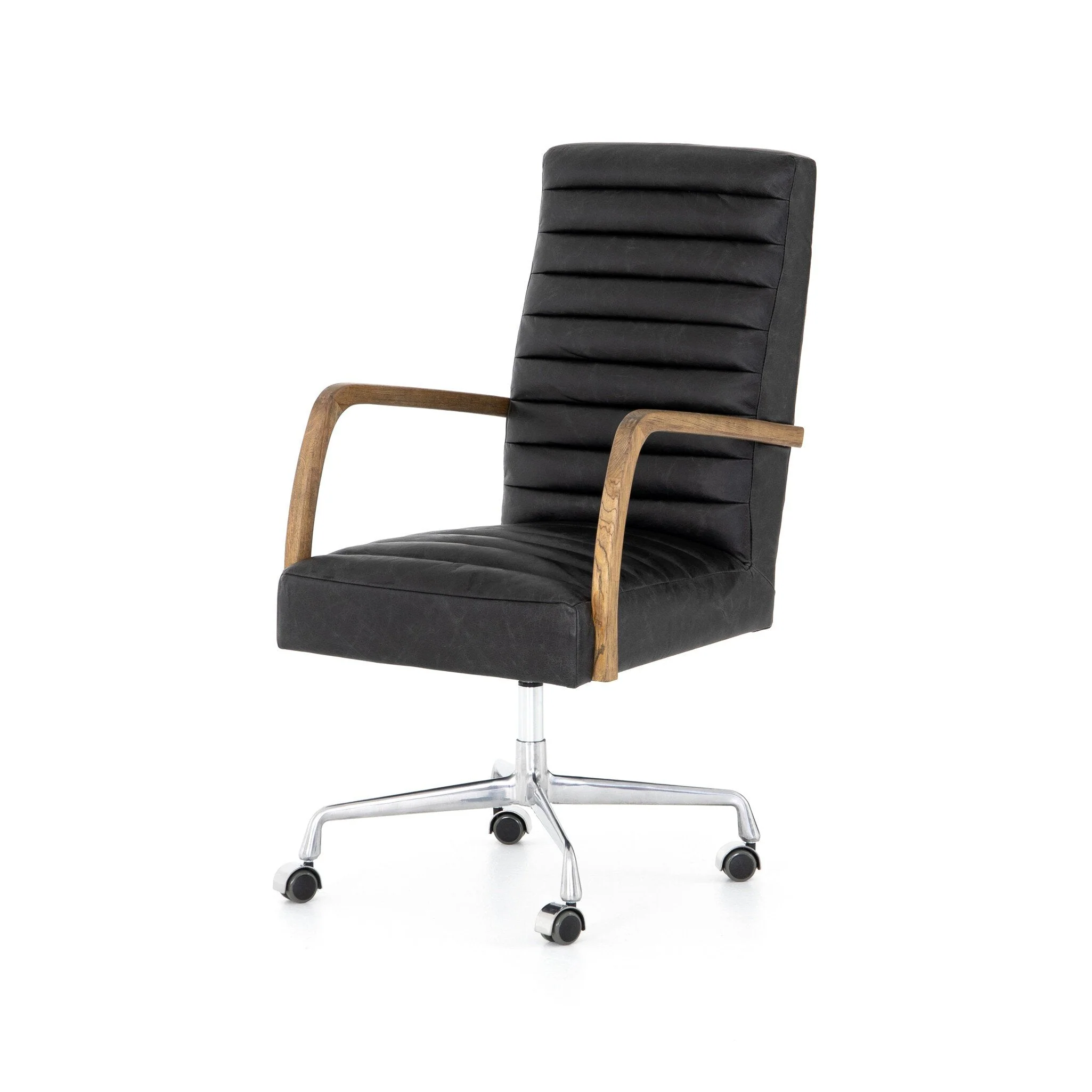 Bryson Channeled Desk Chair - Durango Smoke - Image 2