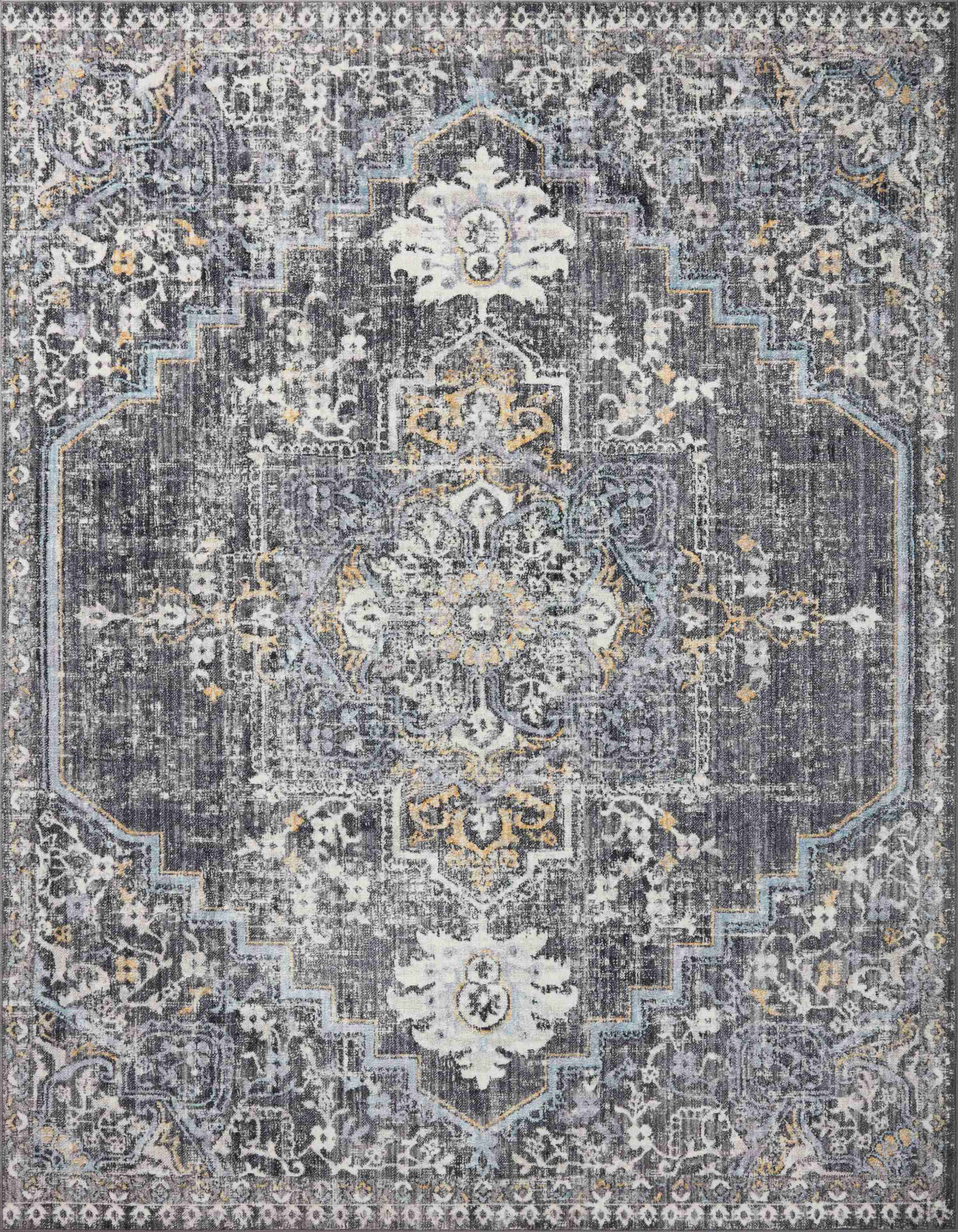 Loloi II | Cassandra Collection | Charcoal / Gold | CSN-02 - Image 1