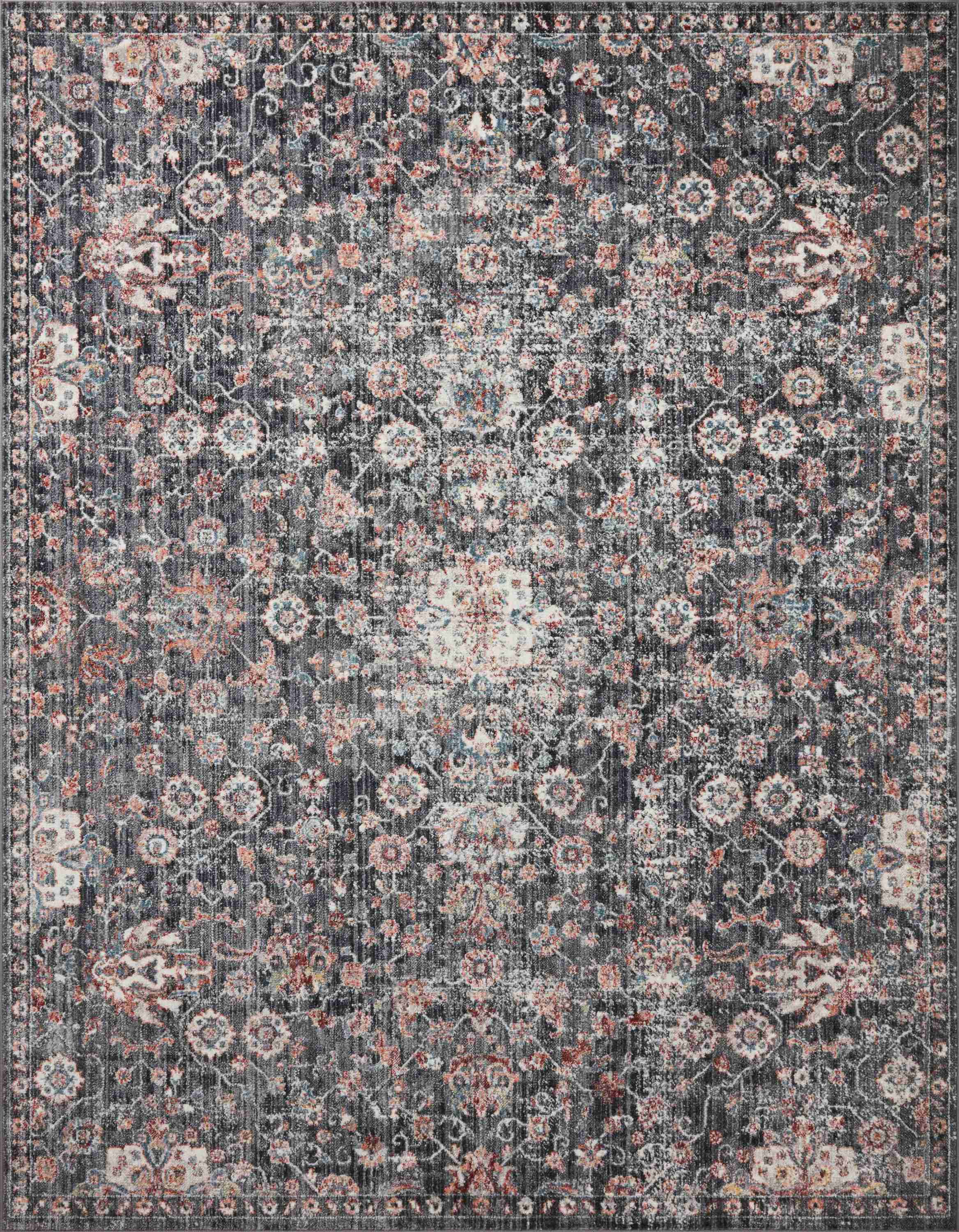 Loloi II | Cassandra Collection | Charcoal / Rust | CSN-03 - Image 1