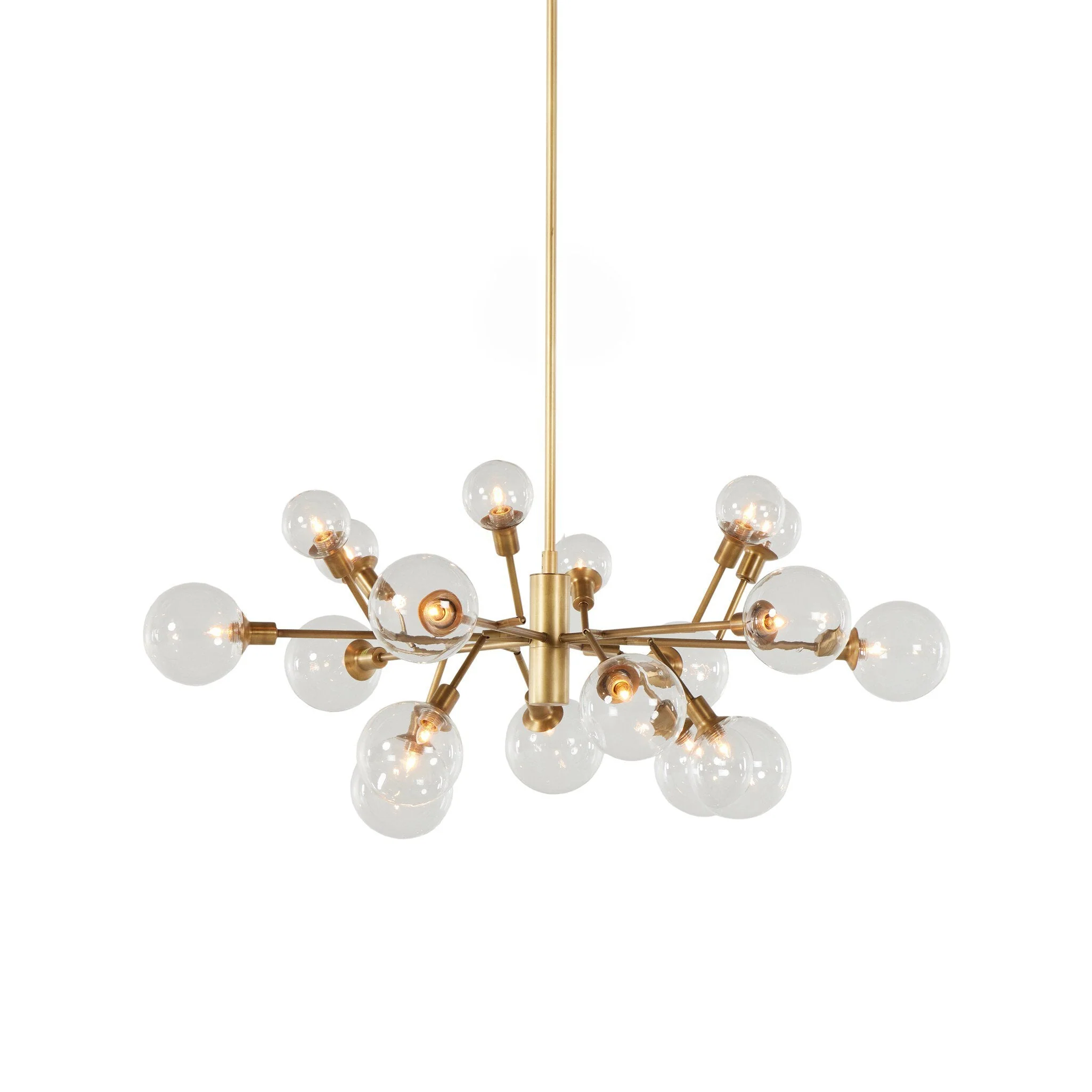 Pellman Chandelier - Matte Brass - Image 1