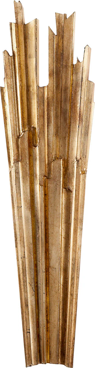 Claymore Tall Sconce | Gilded Iron - Image 1