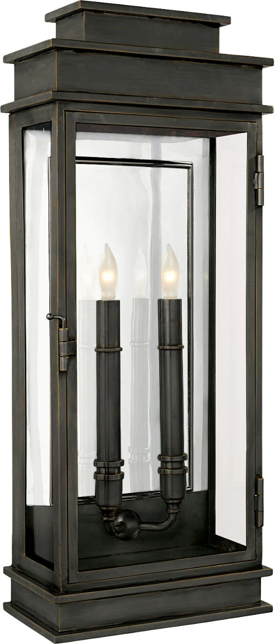 Linear Lantern Tall Outdoor | Bronze