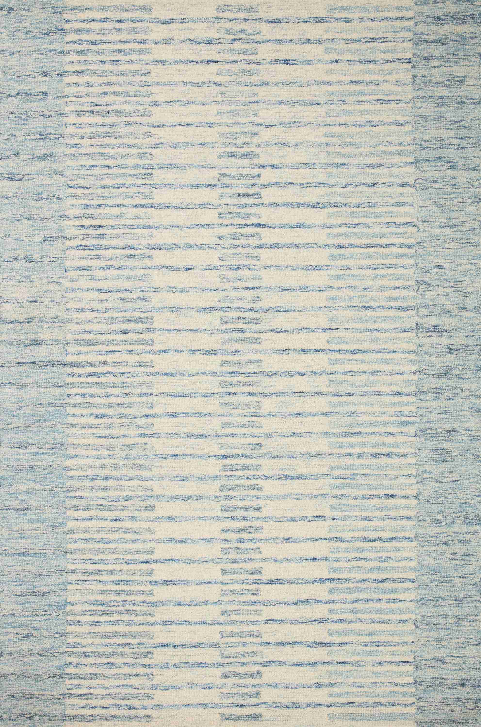 Chris Loves Julia x Loloi | Chris Collection | Ivory / Denim | CHR-01 - Image 1
