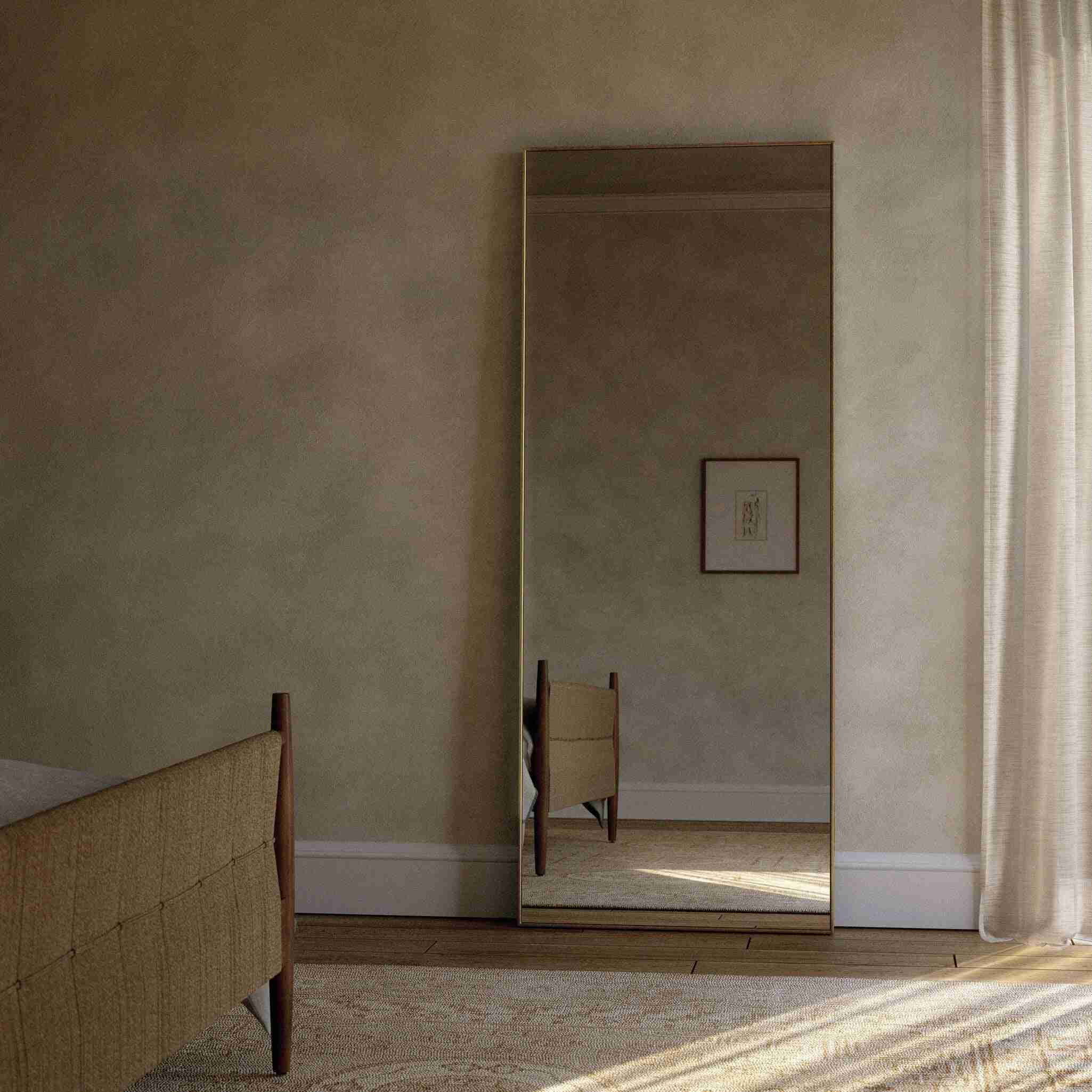 Bellvue Floor Mirror - Polished Brass - Image 3