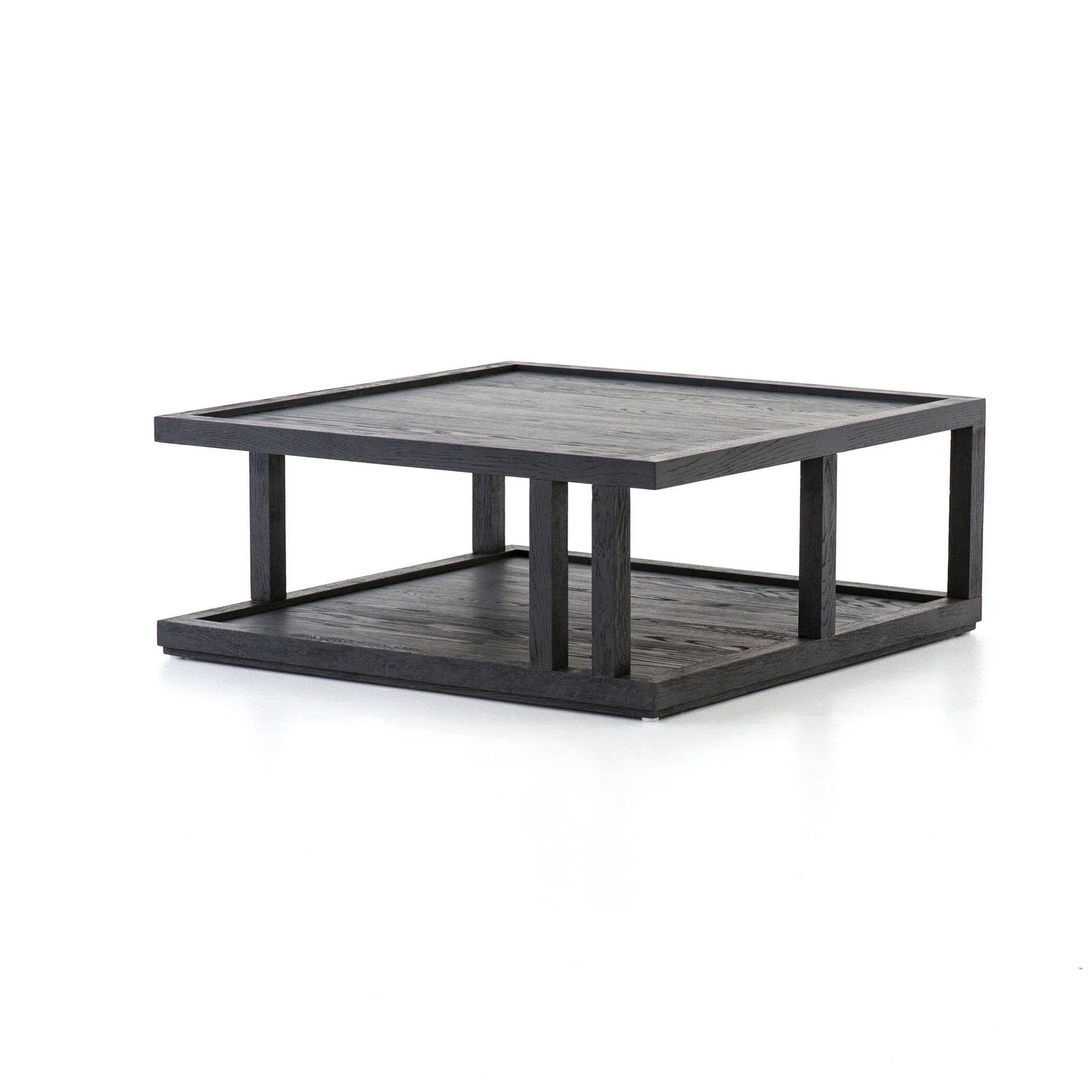 Charley Coffee Table - Drifted Matte Black Veneer - Image 2