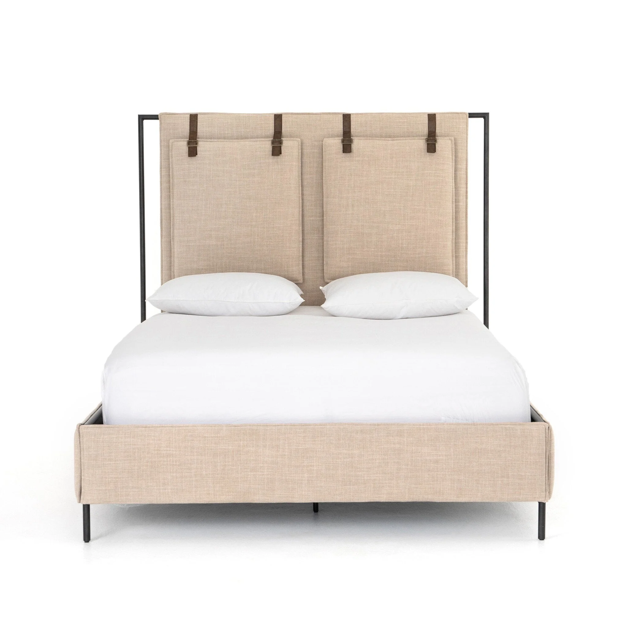 Leigh Upholstered Bed - Palm Ecru | Queen - Image 1