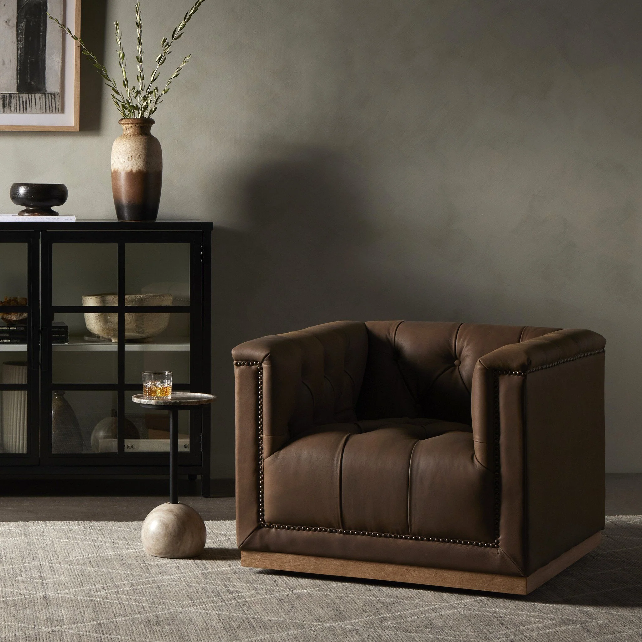 Maxx Swivel Chair - Umber Grey - Image 3