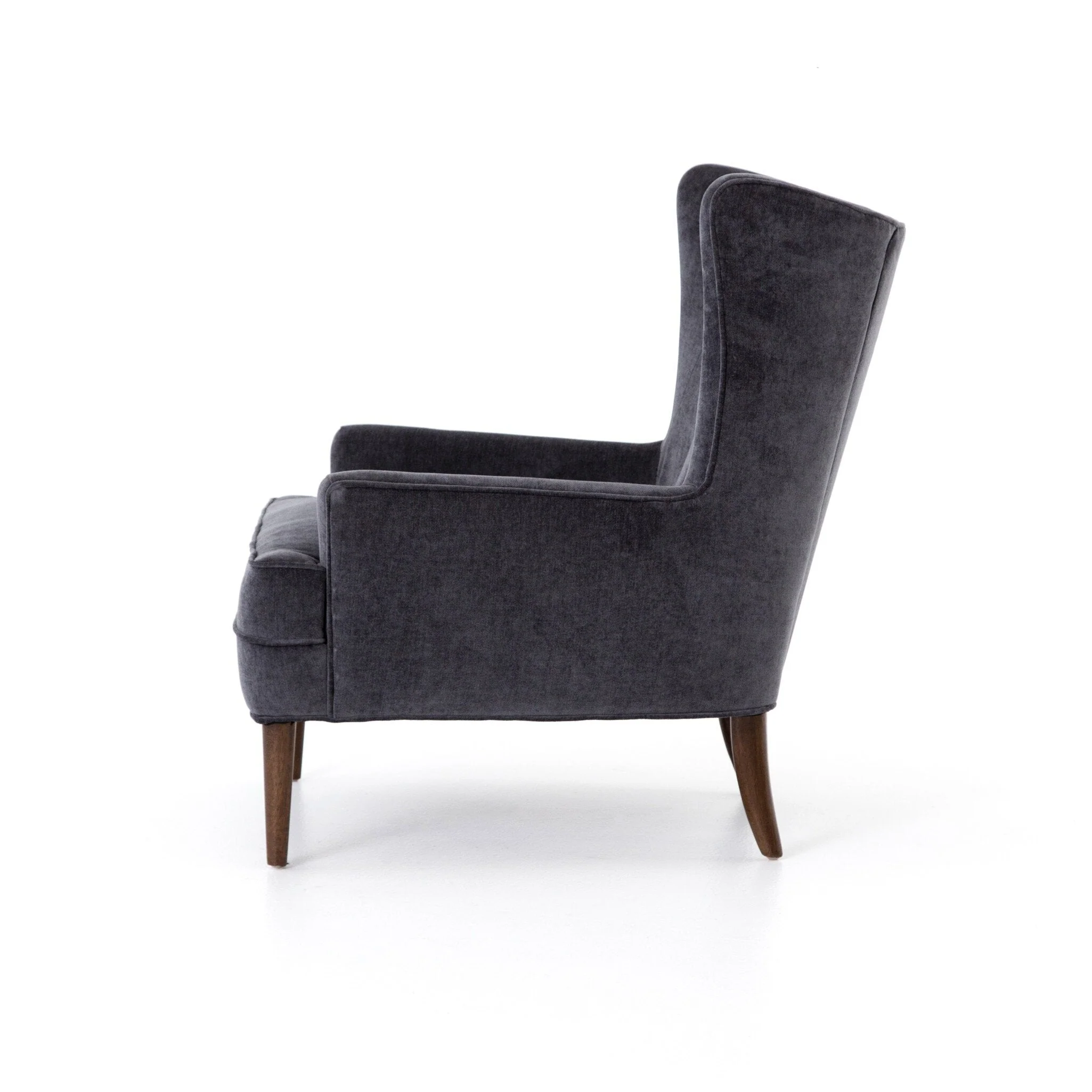 Clermont Chair - Charcoal Worn Velvet - Image 3