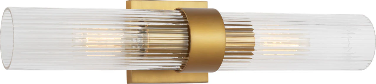 Geneva Linear Sconce | Burnished Brass - Image 1