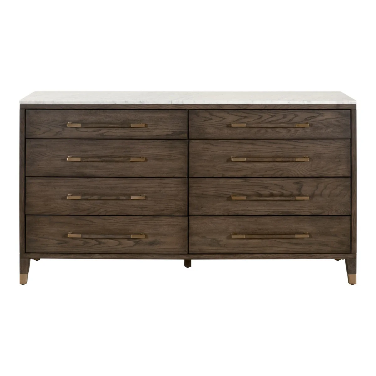 Cambria 8-Drawer Double Dresser | Dutch Brown Oak