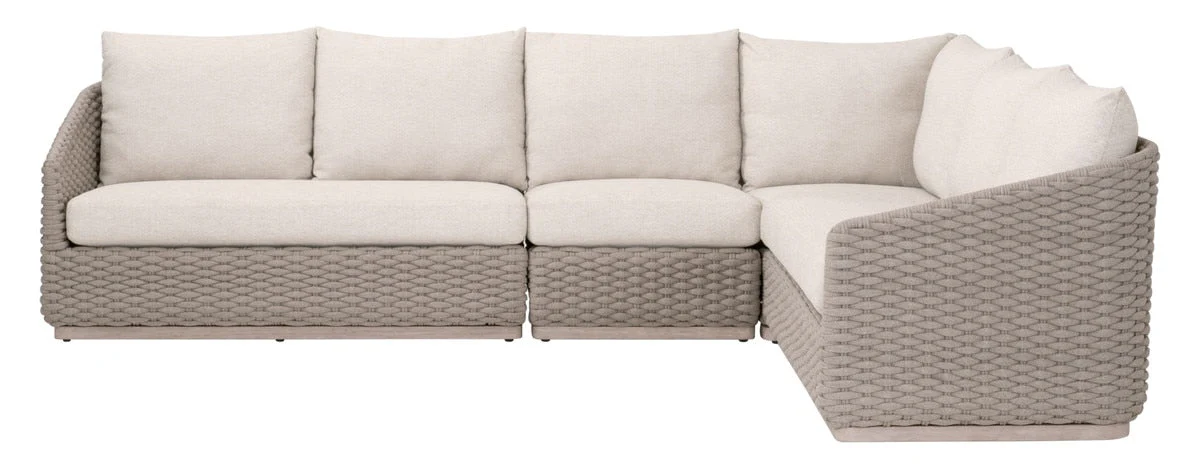 Caspian Outdoor Modular Armless Sofa Chair - Image 2