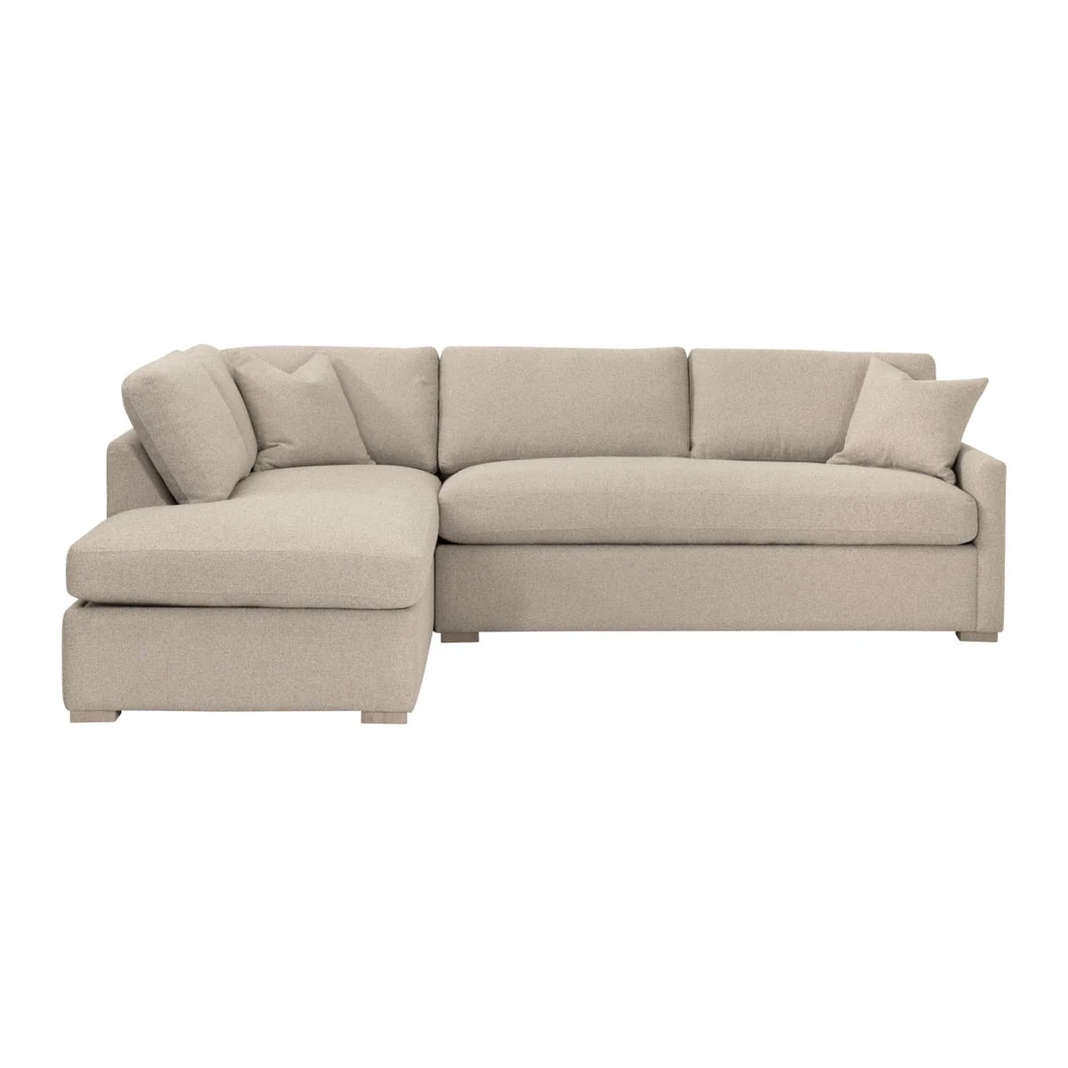 Clara 112"  Slim Arm Sleeper Queen LF Sectional - Image 1