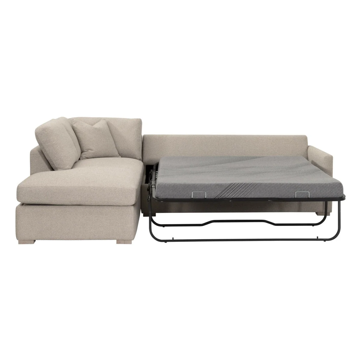 Clara 112"  Slim Arm Sleeper Queen LF Sectional - Image 2