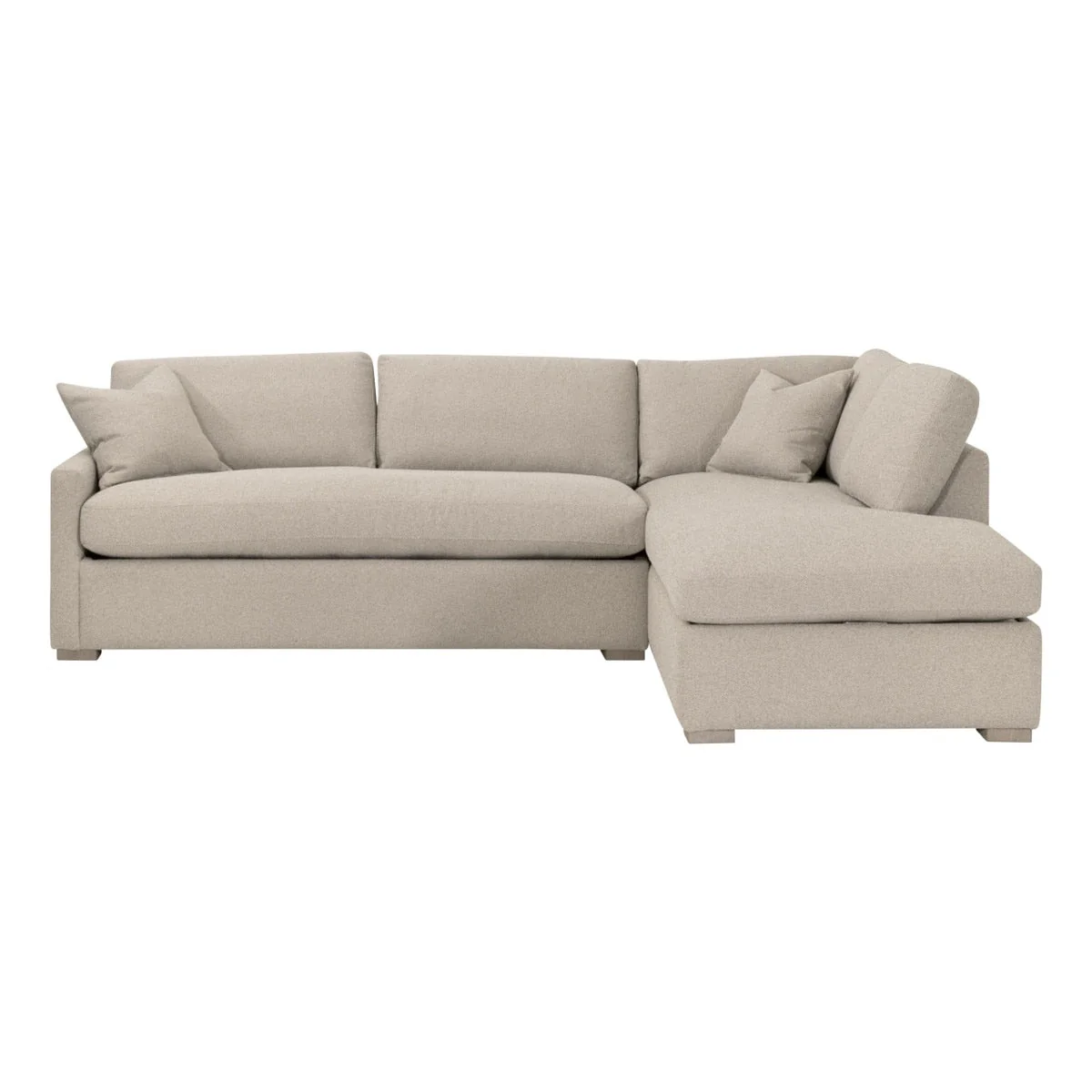 Clara 112" Slim Arm Sleeper Queen RF Sectional - Image 1