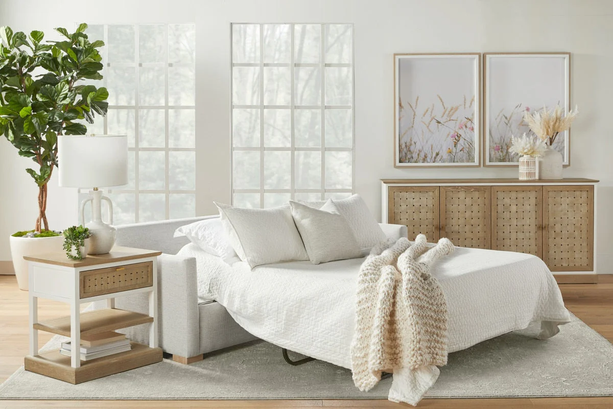 Clara 86" Slim Arm Queen Sleeper Sofa - Image 3