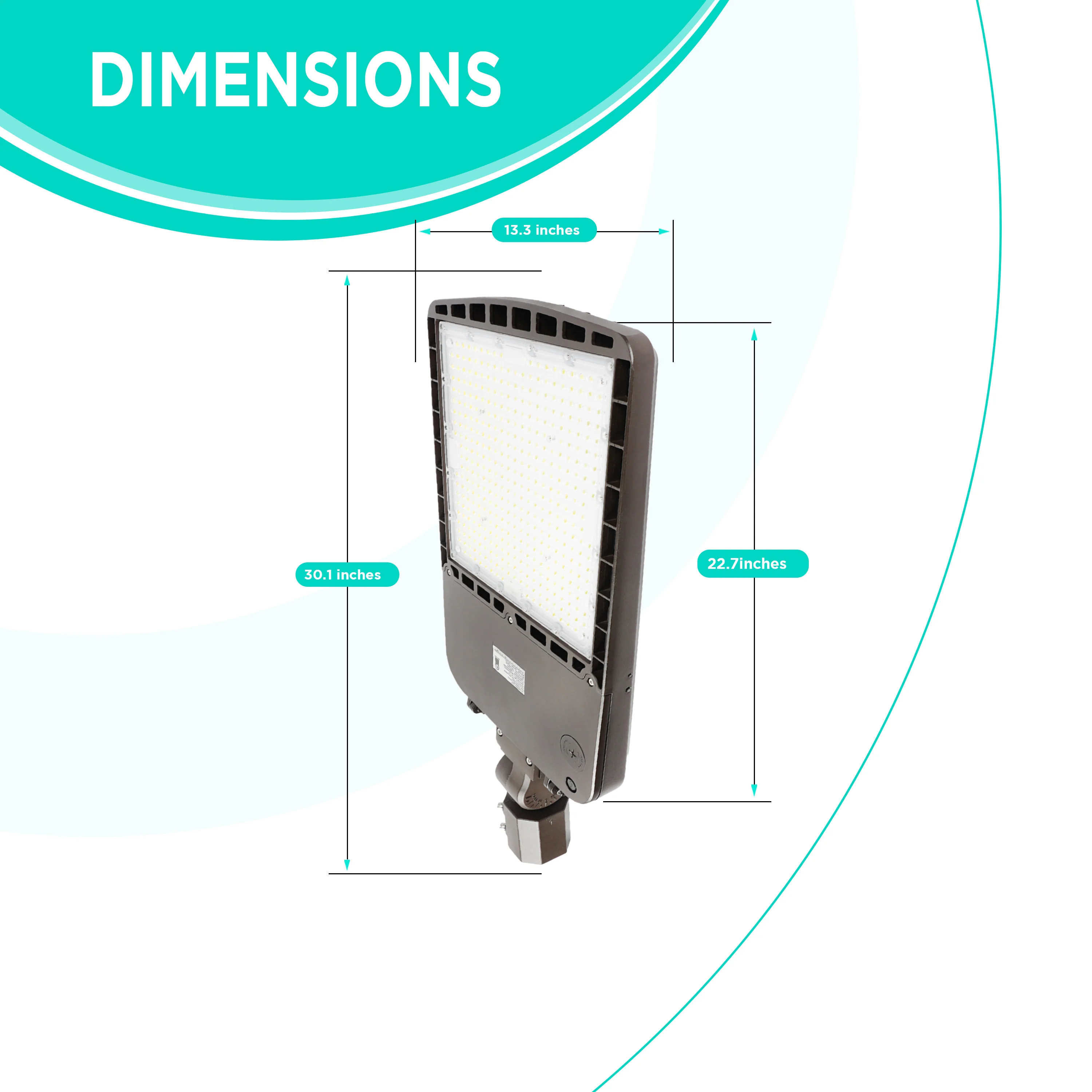 240W AL6 Series Area/Flood Light - 33,600 Lumens - Photocell Compatible- 5700K - IP65 UL Listed #210 - Image 3