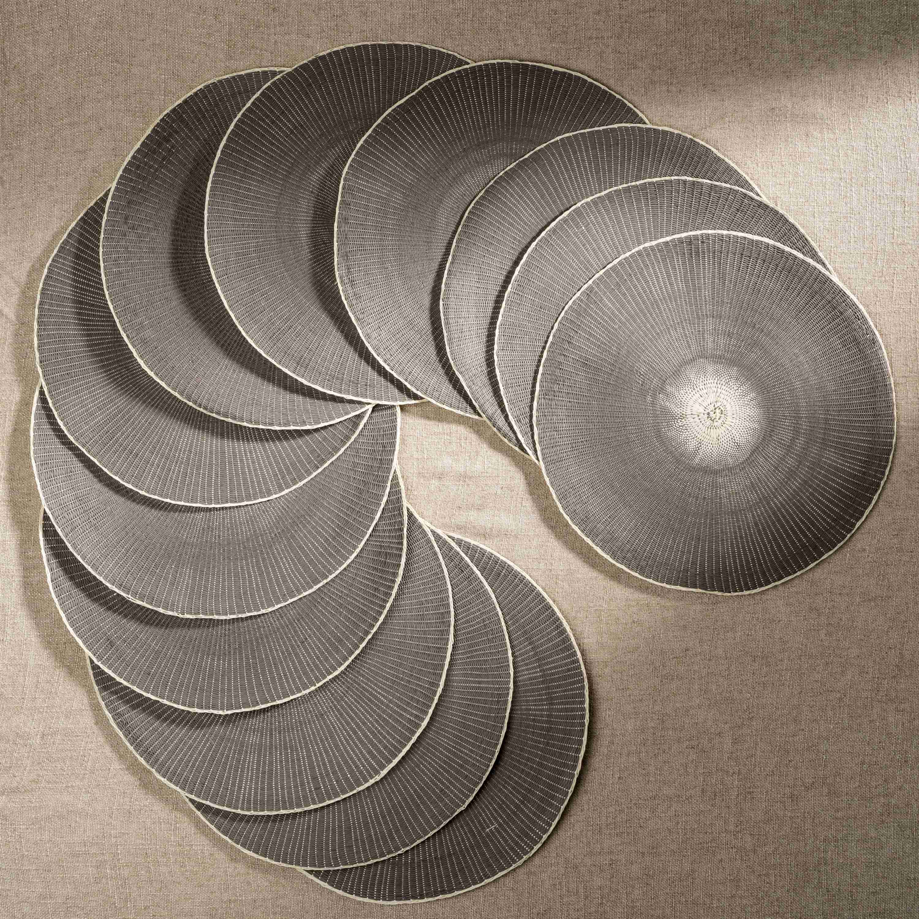 Willa Woven Placemat, Grey - Image 2