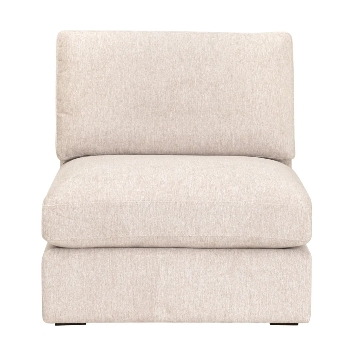 Daley Modular Armless Chair | LiveSmart Halifax Ivory - Image 1