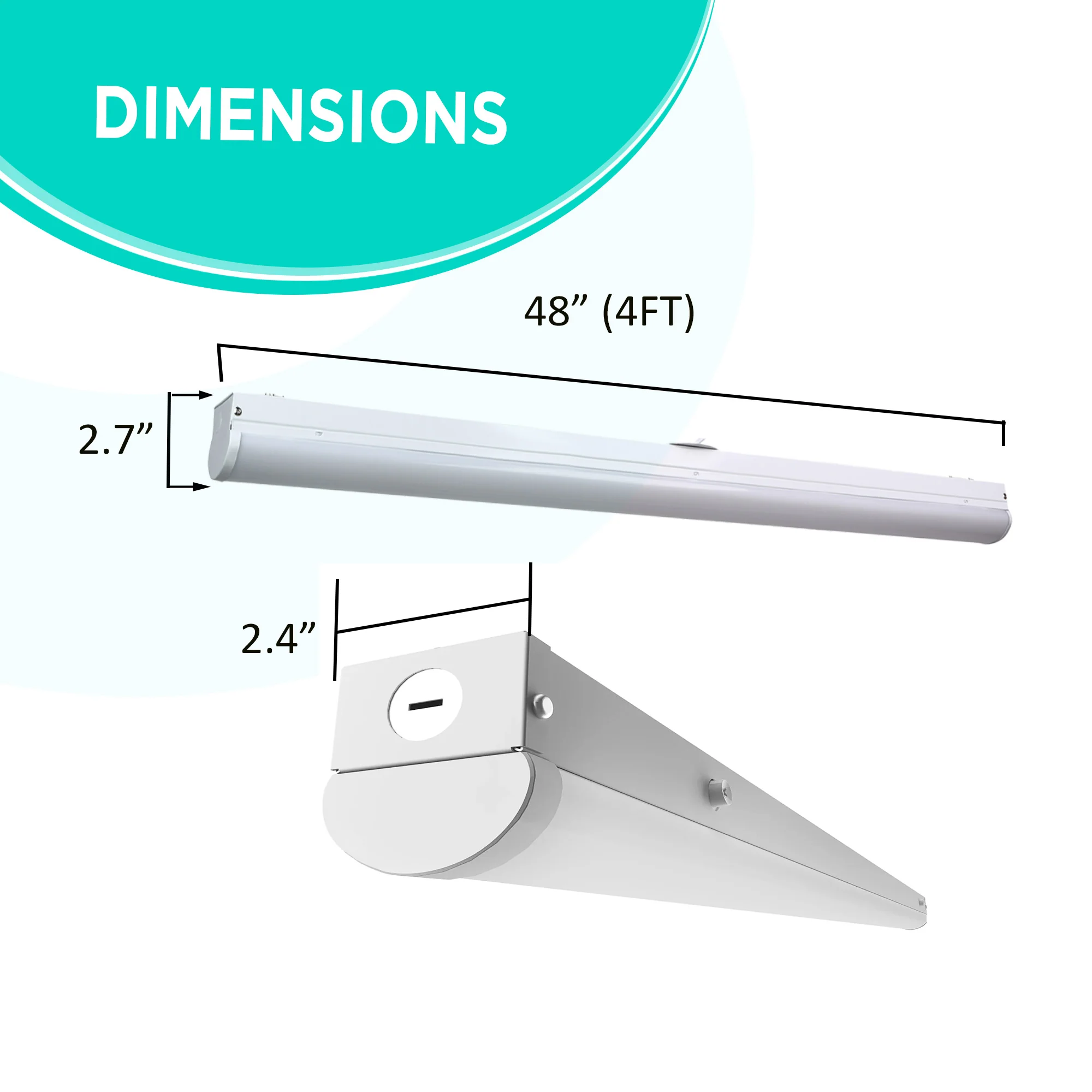 4ft Skinny Linear Linkable Strip - Selectable Watts (40/30/20W) - CCT(35/40/50/65K) - ETL & DLC #512 - Image 3