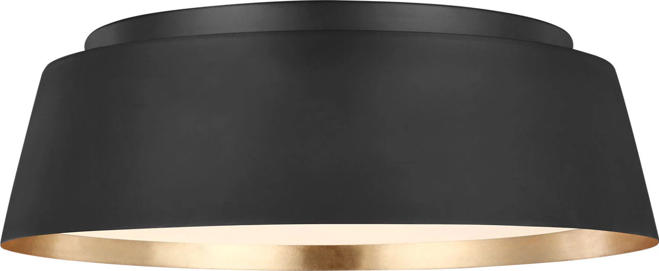 Asher Medium Flush Mount Midnight Black - Image 2