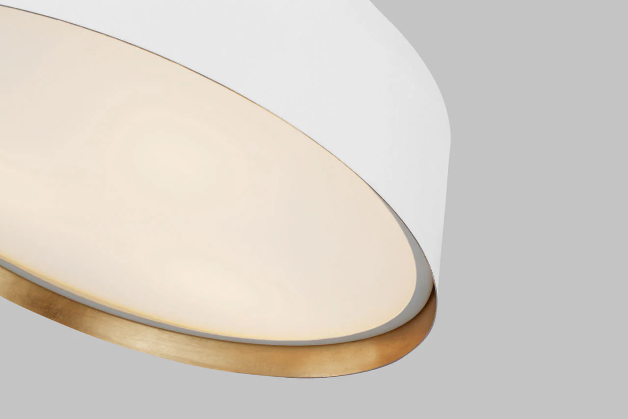 Asher Medium Flush Mount Matte White - Image 3