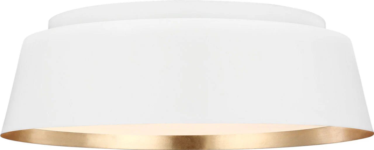 Asher Medium Flush Mount Matte White - Image 2
