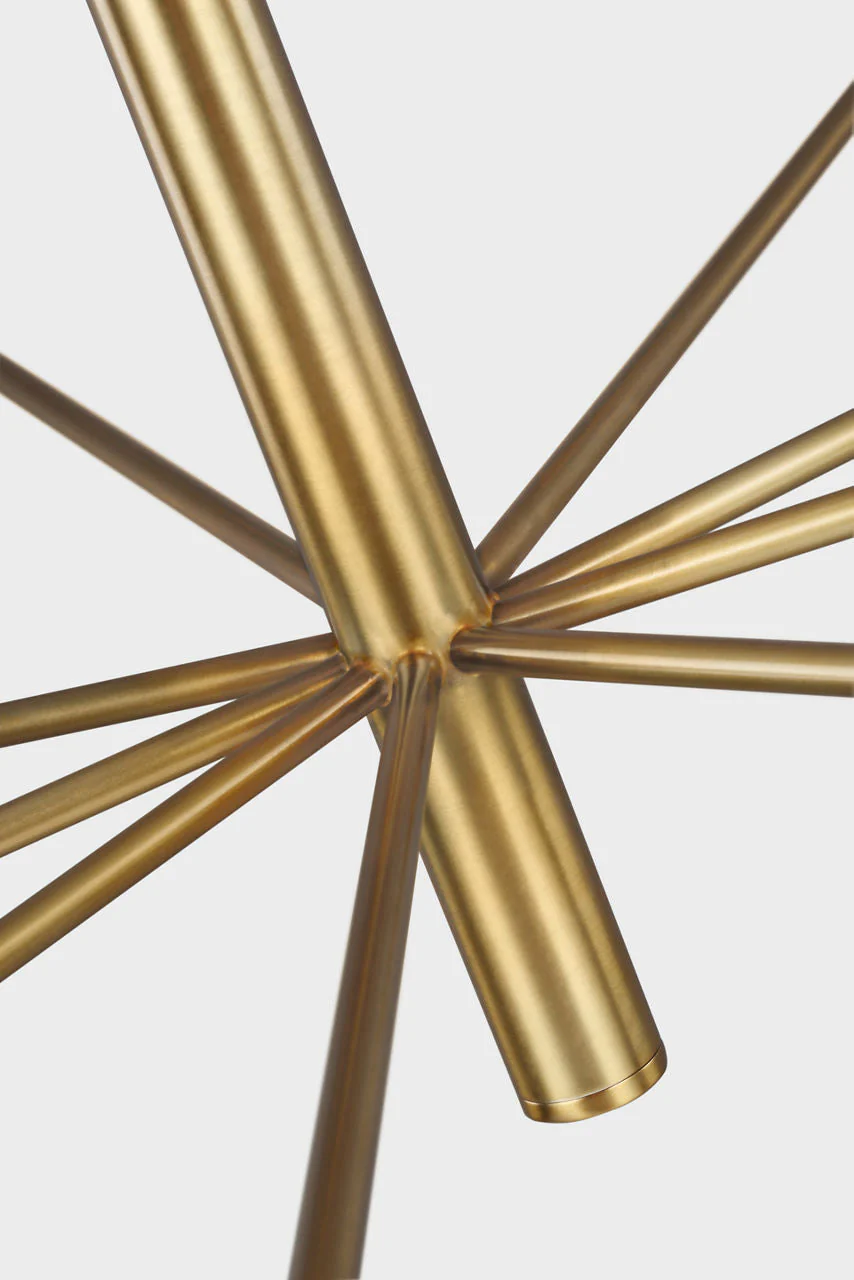 Brianna Large Chandelier | Burnished Brass Bulb(s) Not Included - Image 2