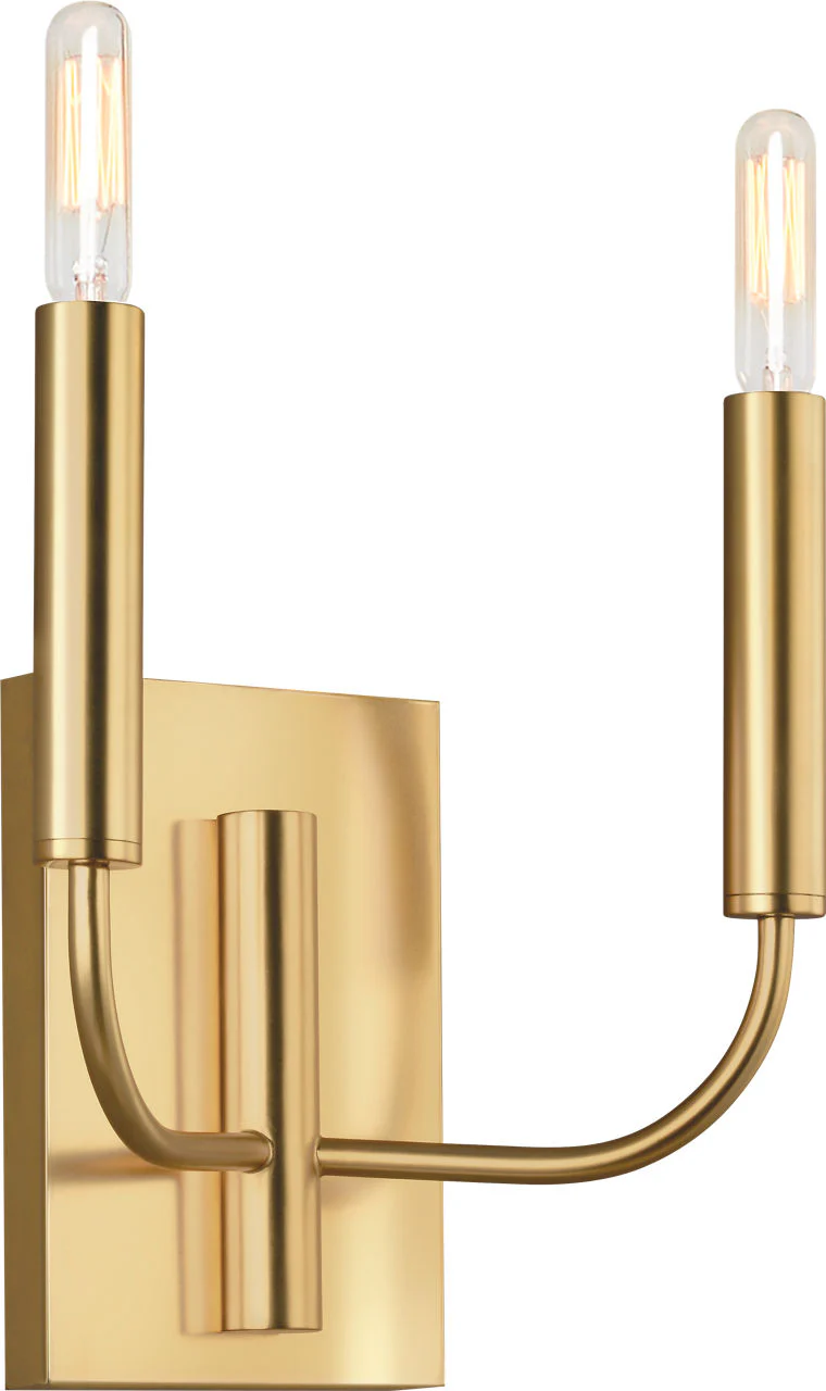 Brianna Double Sconce Burnished Brass - Image 2