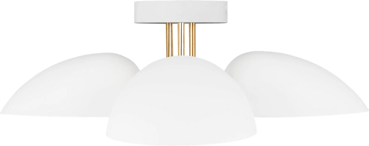 Jane Semi-Flush Mount Matte White - Image 2