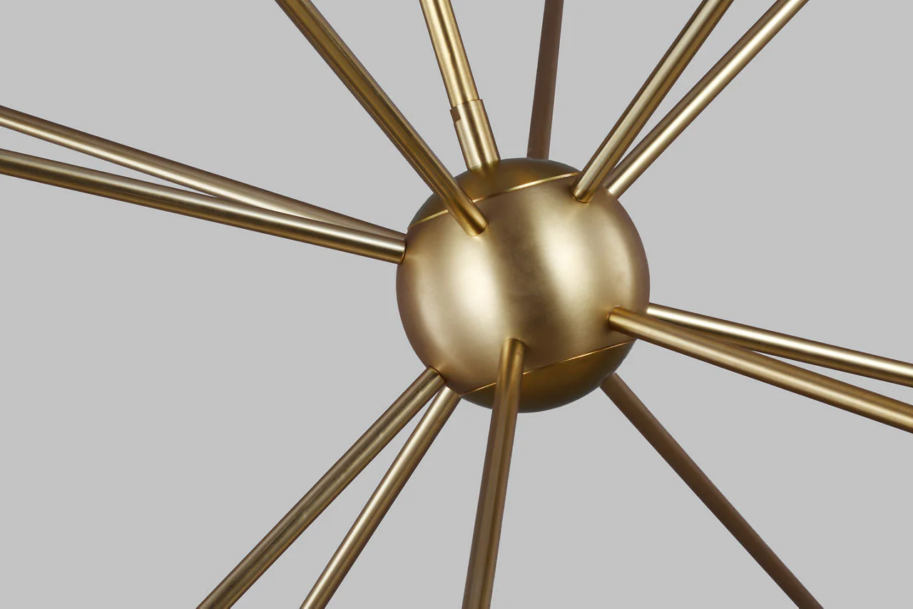 Jax Large Chandelier Burnished Brass - Image 3