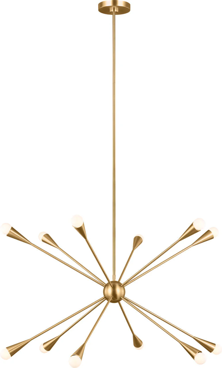 Jax Large Chandelier Burnished Brass - Image 1