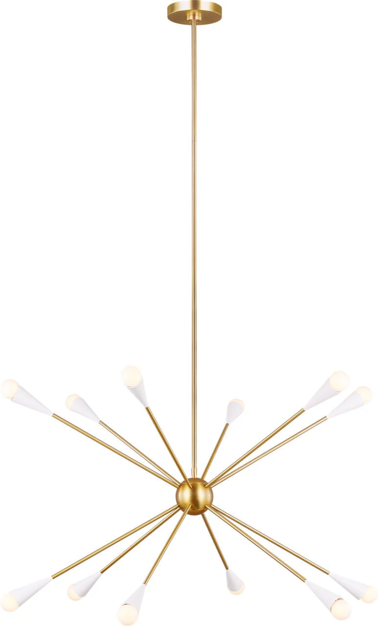 Jax Large Chandelier Burnished Brass - Image 2