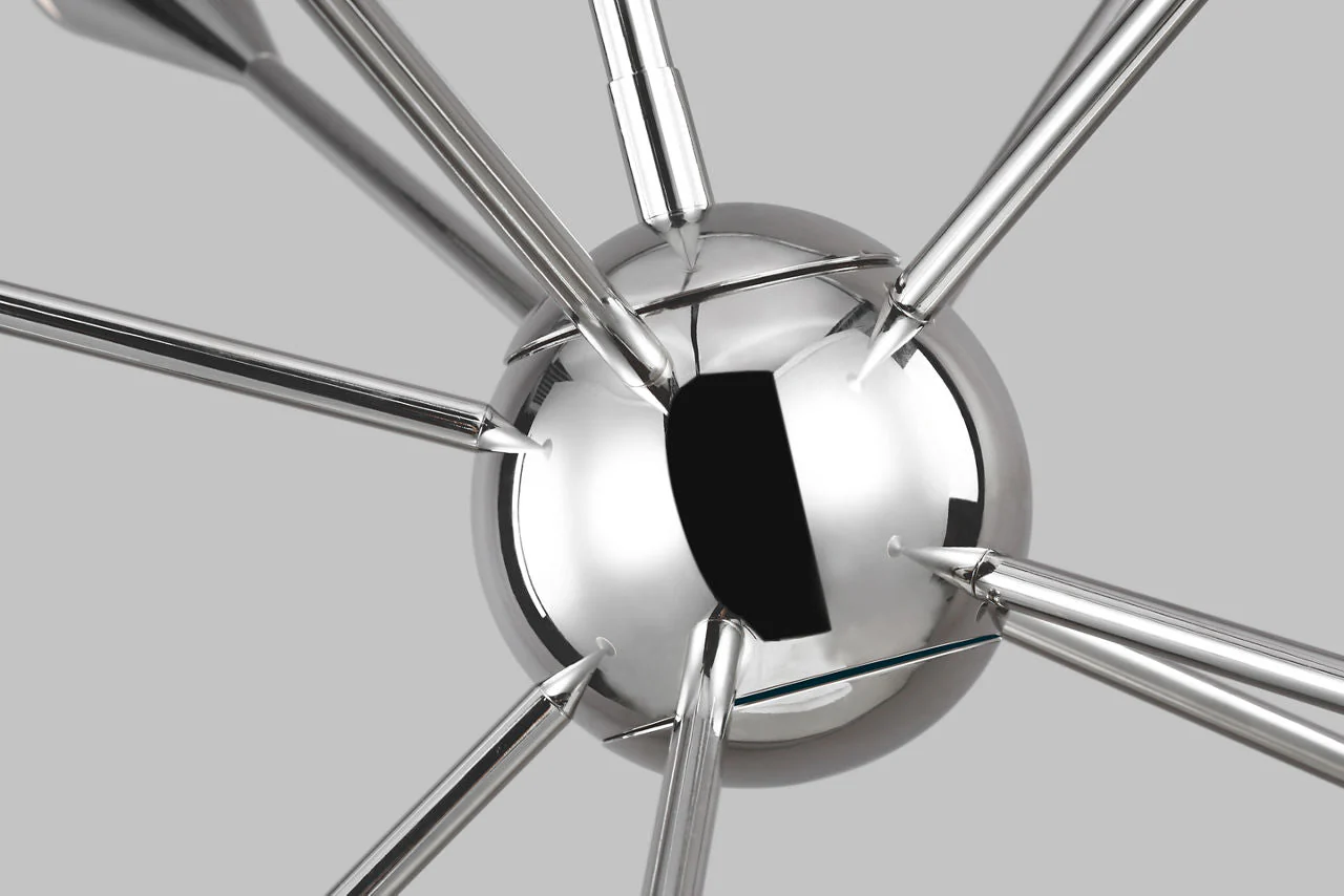 Jax Medium Chandelier Polished Nickel - Image 3