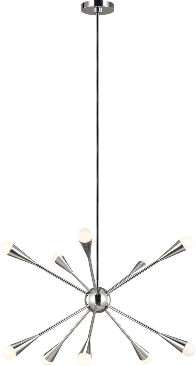 Jax Medium Chandelier Polished Nickel - Image 1