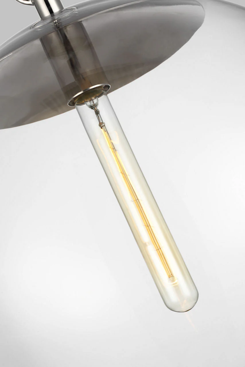 Atlantic Sphere Pendant | Polished Nickel Bulb(s) Not Included - Image 3