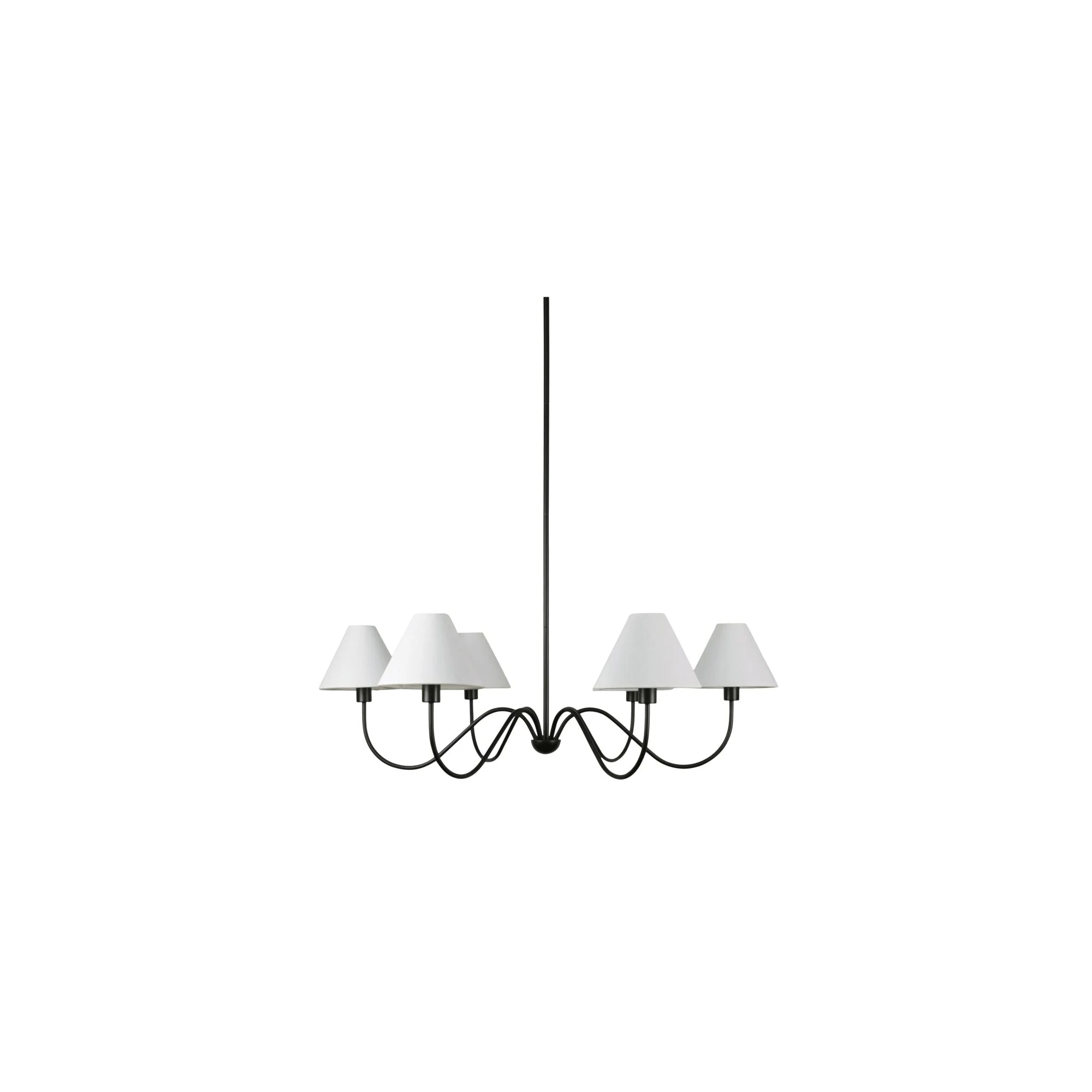Whitney Chandelier Blackened Bronze - Image 1