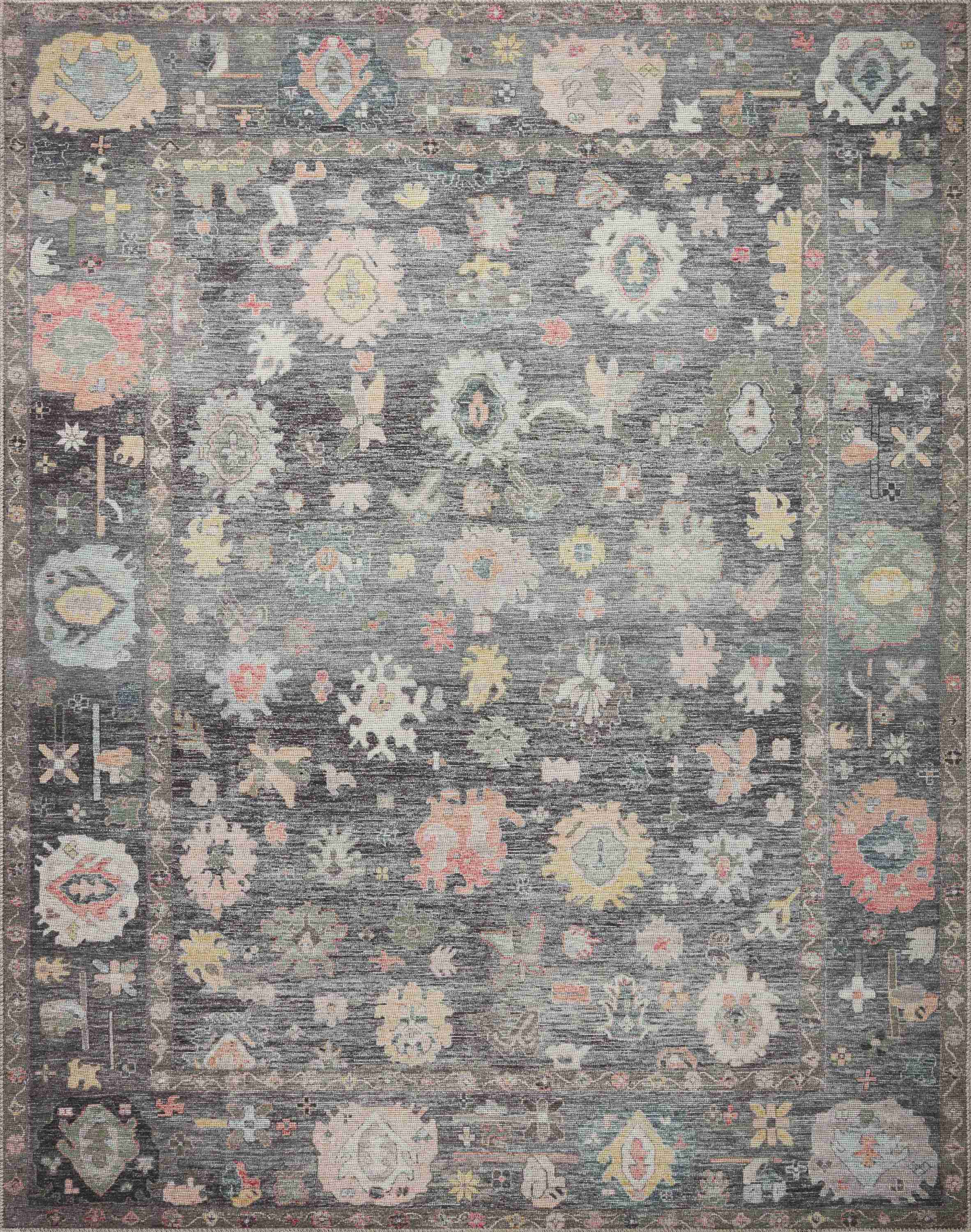 Loloi II | Elysium Collection | Charcoal / Multi | ELY-03 - Image 1